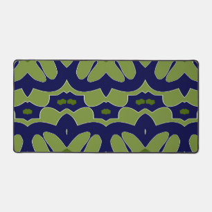 Mat de bureau, Un design élégant vert & bleu