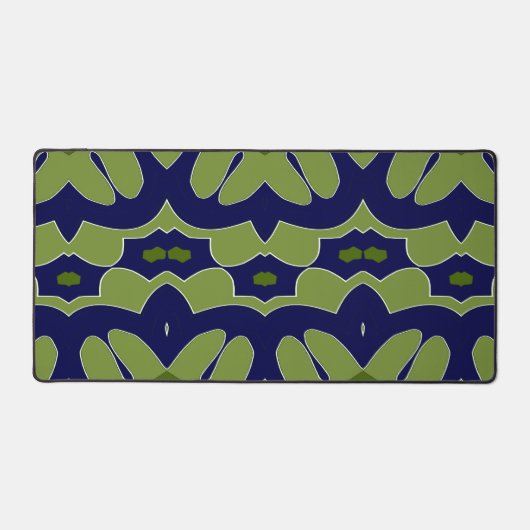 Mat de bureau, Un design élégant vert & bleu (Recto)