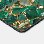 Mat de bureau Vert Jasper et Or (Coin)