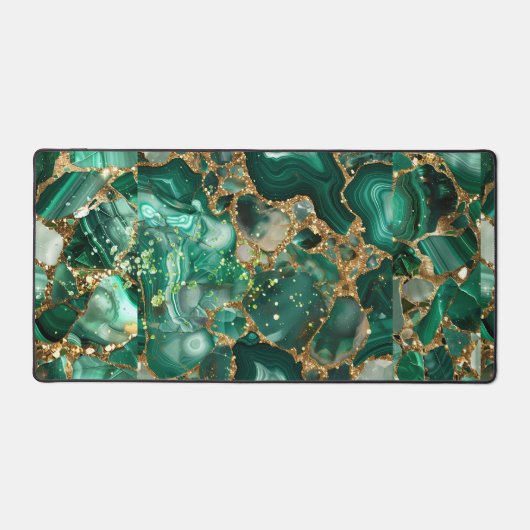 Mat de bureau Vert Jasper et Or (Recto)