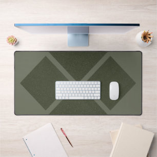 Mat de bureau vert Moss double diamant - personnal