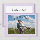 Mat de trame violet 5 po x 7 po Invitations (Devant / Derrière)