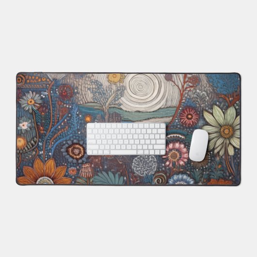 Mat du bureau d'art populaire (Clavier et souris)