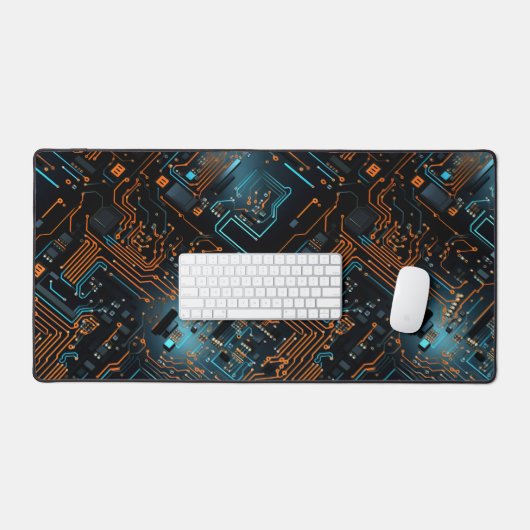 Mat du bureau de circuits électroniques (Clavier et souris)