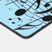 Mat du bureau de conception de notes musicales (Coin)