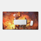 Mat du bureau de jeux d'ombre en acier | Esthétiqu (Clavier et souris)