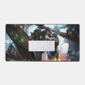 Mat du bureau de jeux Time Bender | Génie de disto (Clavier et souris)