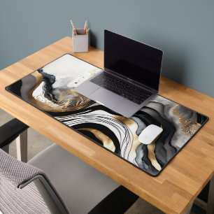 Mat du bureau de poussière d'or