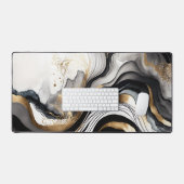 Mat du bureau de poussière d'or (Clavier et souris)