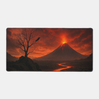 Mat du bureau d'éruption volcanique