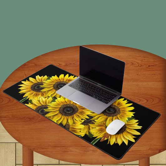 Mat du bureau des tournesols d'été