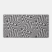 Mat du bureau d'illusion optique noir et blanc (Recto)