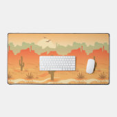 Mat du bureau du paysage du désert (Clavier et souris)