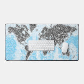 Mat du bureau mondial de cartes (Clavier et souris)