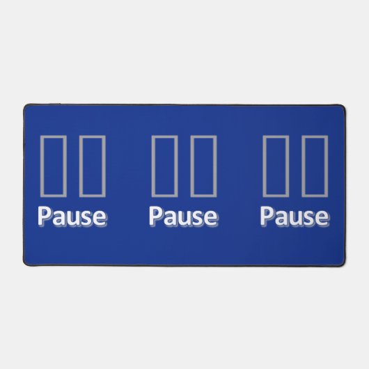 Mat du bureau Suspendre bleu (Recto)