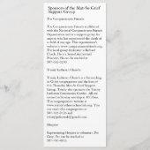 Mat-Su Grief Support Group Advertisement  Kaart (Achterkant)