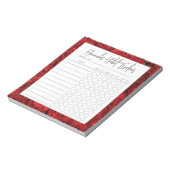 Mat Turkey Rozen Minimal Script Habit Tracker Notitieblok (Gedraaid)