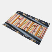 Mat van Floral Stripe deur (Schuin)