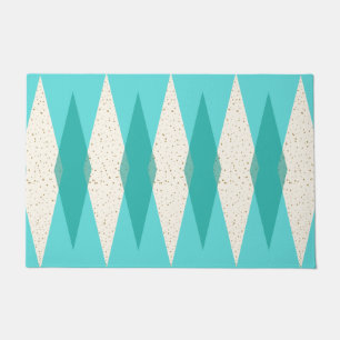 Mat voor moderne, moderne Argyle-deur midden