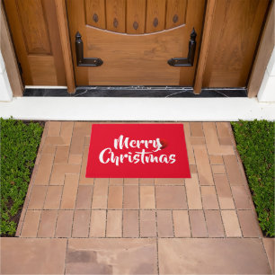 Mat voor prettige kerstdeuren
