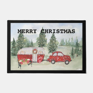 Mat voor prettige kerstdeuren