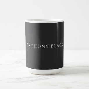 Mat Zwart Minimalistisch Eenvoudig Elegant Klassie Koffiemok