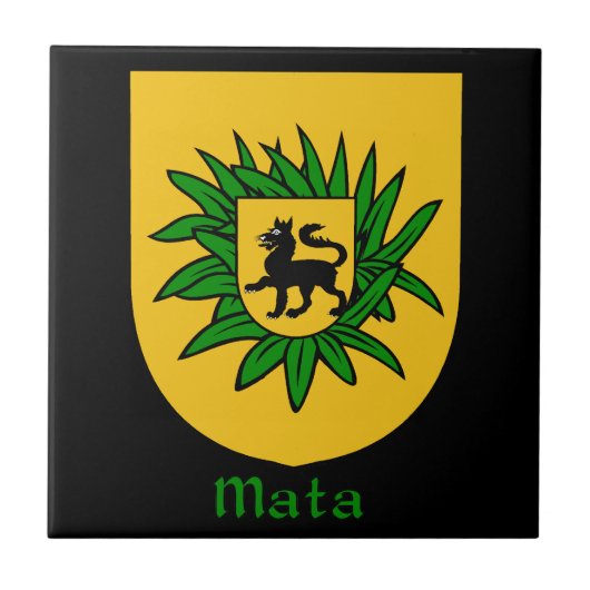 Mata Family Shield Tegeltje (Voorkant)
