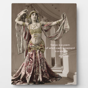 Mata Hari Bellydans Quote Fotoplaat