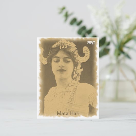 Mata Hari Briefkaart (Staand voorkant)