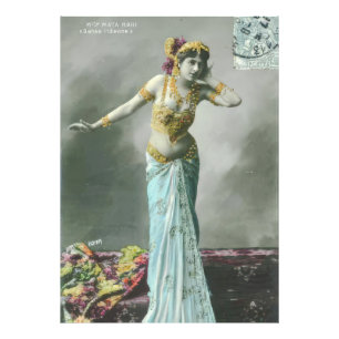 Mata Hari-Briefkaart Foto Afdruk