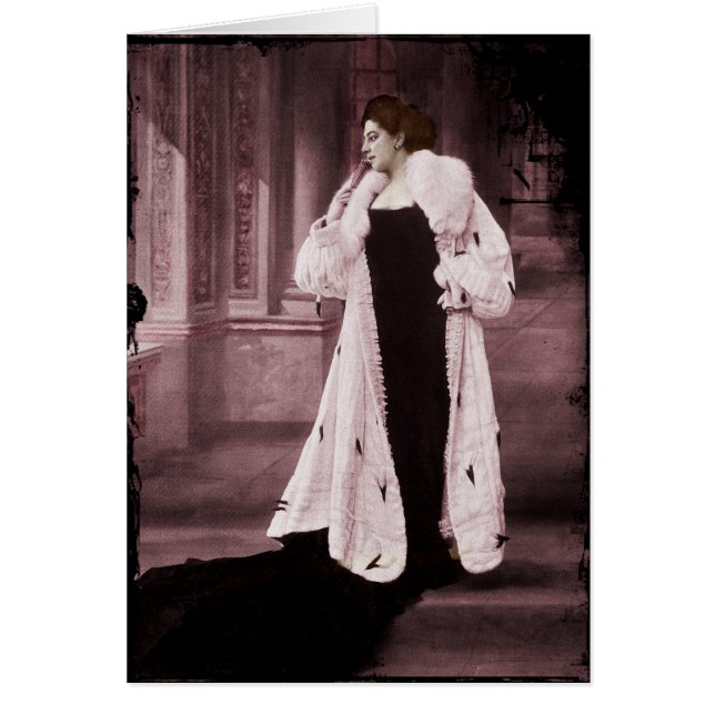 Mata Hari en fourrure blanche (Devant)