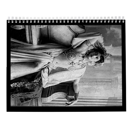 Mata Hari – Vintage Kalender (Achterkant)