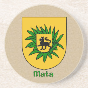 Mata Heraldic Shield Zandsteen Onderzetter