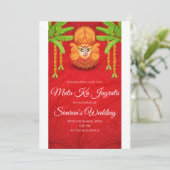 Mata ka Jagrata invitation Mata Chowki puja invita (Debout devant)