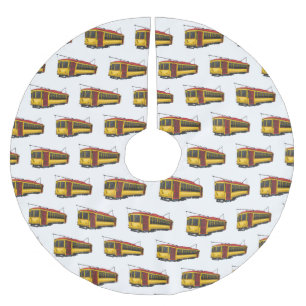 Mata trolley cartoon illustratie kerstboom rok