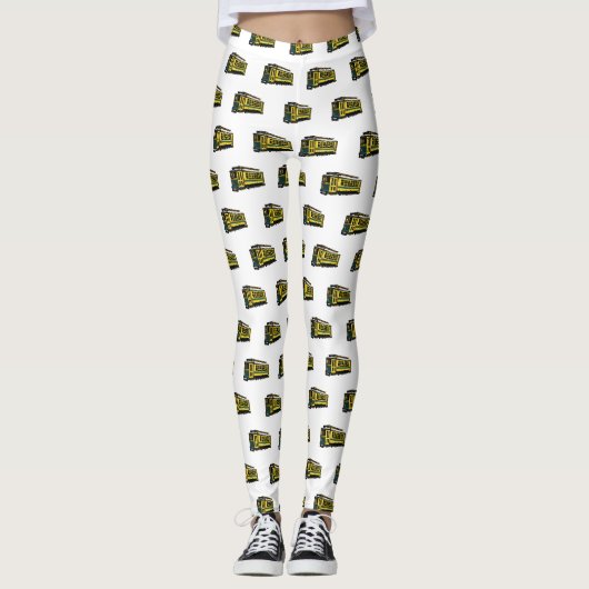 Mata trolley cartoon illustratie leggings (Voorkant)