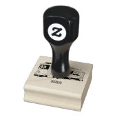 Mata trolley cartoon illustratie rubberstempel (Stempel)
