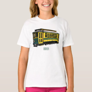 Mata trolley cartoon illustratie t-shirt