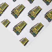 Mata trolley cartoon illustratie tissuepapier (Detail)