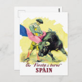 Matador Bulvecht, fiesta de toros, Spanje Briefkaart (Voorkant / Achterkant)