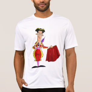 Matador met rode cape Spaanse stiervechter T-shirt