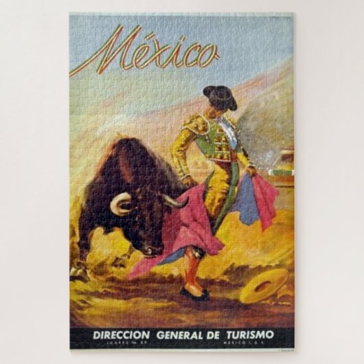  Matador Mexico Travel Advertisement Legpuzzel (Verticaal)