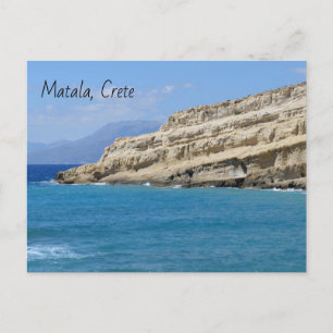 Matala Cliff Caves Briefkaart