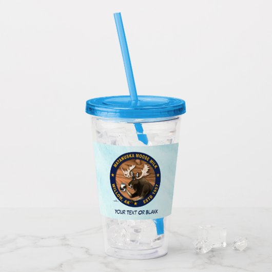Matanuska elandmelk acryl drinkbeker (Voorkant ijs)