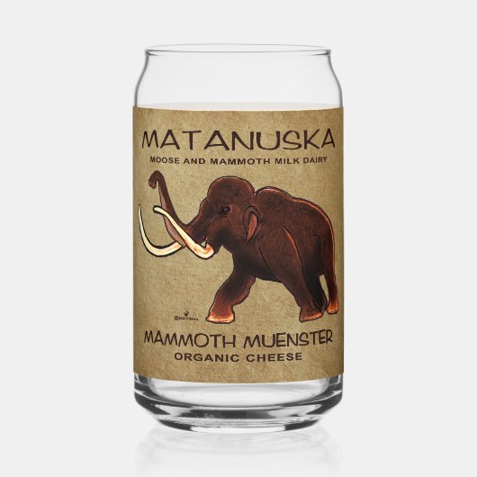 Matanuska Mammoth Muenster Cheese Blikvorm Glas (Voorkant)