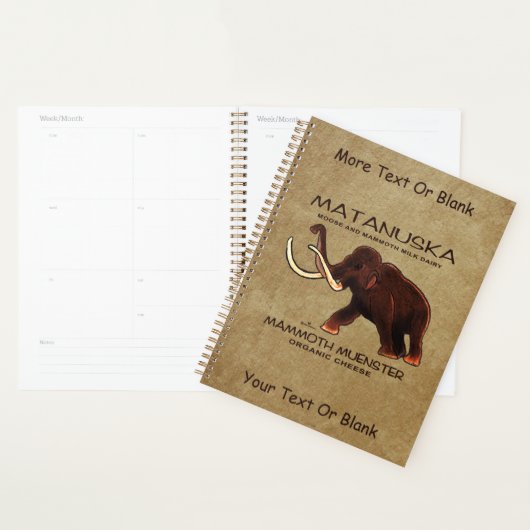 Matanuska Mammoth Muenster Cheese Planner (Display)
