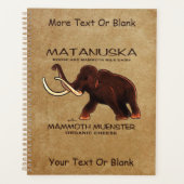 Matanuska Mammoth Muenster Cheese Planner (Voorkant)