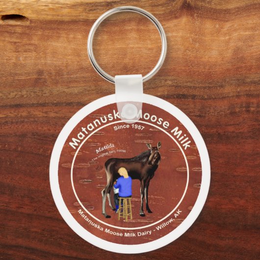 Matanuska Moose Melk Sleutelhanger (Voorkant)
