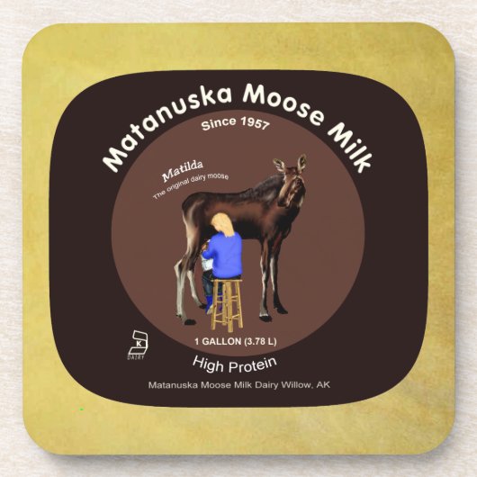 Matanuska Moose Milk Bier Onderzetter (Voorkant)