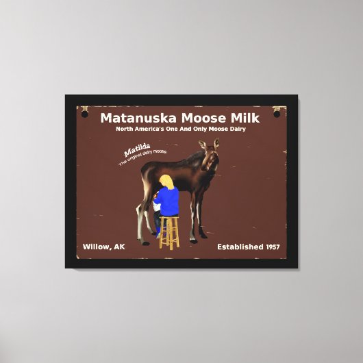 Matanuska Moose Milk Canvas Afdruk (Voorkant)